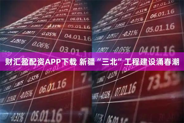 财汇盈配资APP下载 新疆“三北”工程建设涌春潮