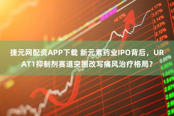 捷元网配资APP下载 新元素药业IPO背后，URAT1抑制剂赛道突围改写痛风治疗格局？
