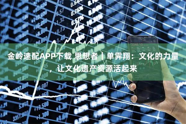 金岭速配APP下载 思想者｜单霁翔：文化的力量，让文化遗产资源活起来